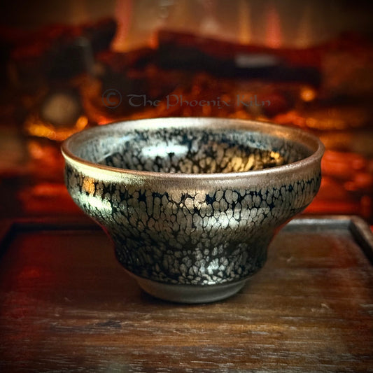 Firmament – Dragon Kiln Wood-Fired Oil-spot Jian Zhan Masterpiece (120ml)
(FIM 2507-16-16)