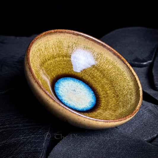 Halo Blue – Skyward Dragon Kiln Wood-fired Jian Zhan (120ml) (SBL 2508-01-01)